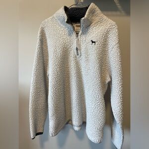 OFF-WHITE SHERPA CREWNECK ZIPUP